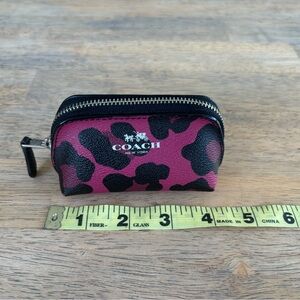 🩷 Coach Pink and Black Coin Pouch